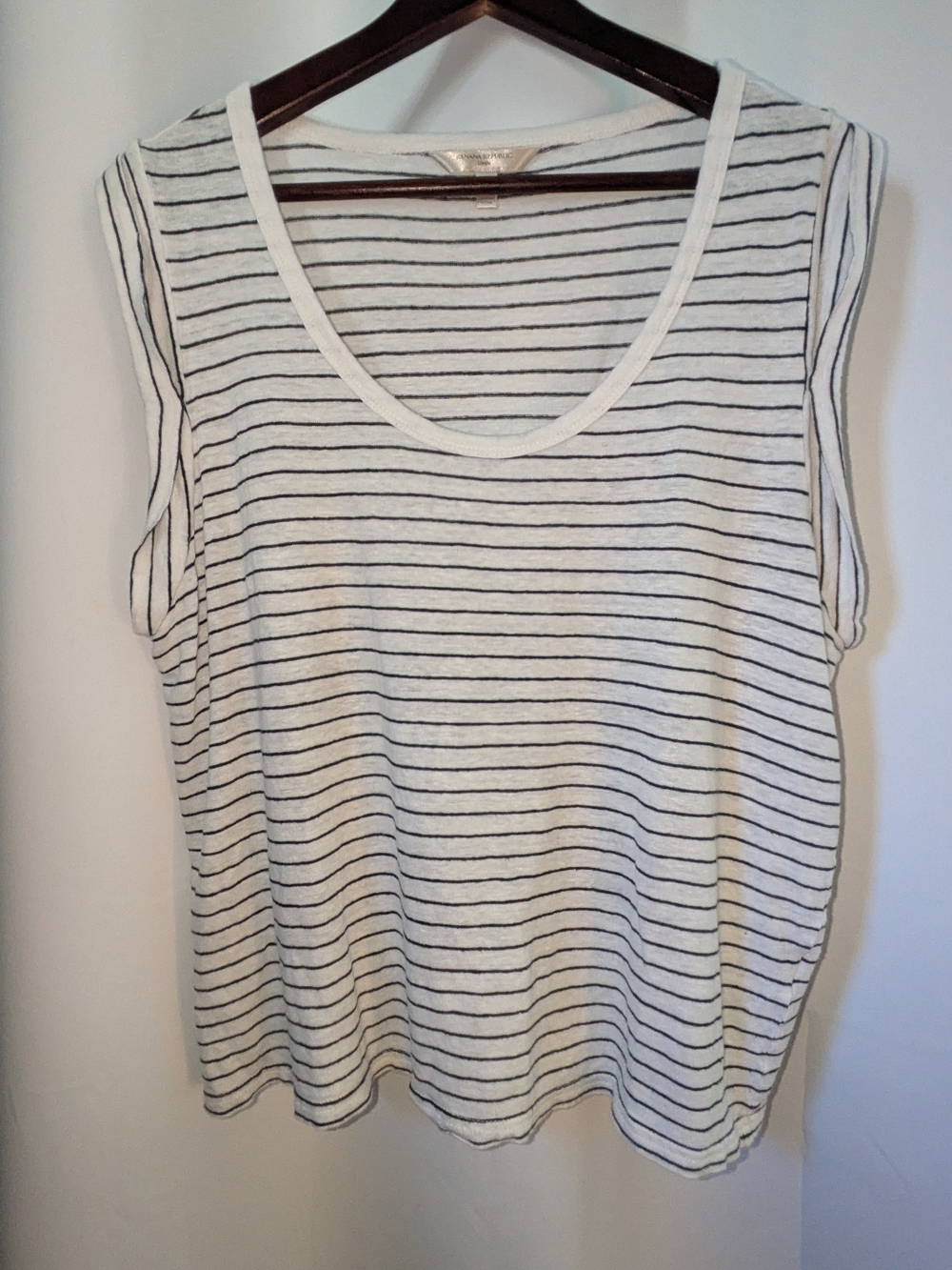 Banana Republic Striped Linen Tank Top